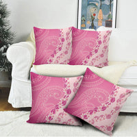Heiva i Tahiti Pillow Cover Tahitian Tiare Maori Cowrie Lei Pink LT14 - Polynesian Pride