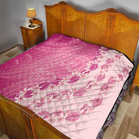 Heiva i Tahiti Quilt Tahitian Tiare Maori Cowrie Lei Pink LT14 - Polynesian Pride