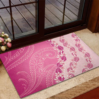 Heiva i Tahiti Rubber Doormat Tahitian Tiare Maori Cowrie Lei Pink LT14 - Polynesian Pride
