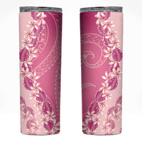 Heiva i Tahiti Skinny Tumbler Tahitian Tiare Maori Cowrie Lei Pink