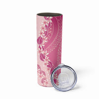 Heiva i Tahiti Skinny Tumbler Tahitian Tiare Maori Cowrie Lei Pink