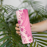 Heiva i Tahiti Skinny Tumbler Tahitian Tiare Maori Cowrie Lei Pink