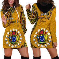 8 August Manihiki Island Gospel Day Hoodie Dress Cook Islands Tribal Pattern LT14 - Polynesian Pride