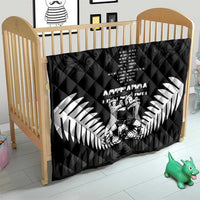 New Zealand Silver Fern Rugby Quilt Haka Dance With Aotearoa Maori Pattern