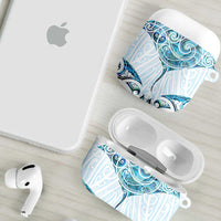 New Zealand Manta Ray Tattoo AirPods Case Aotearoa Maori Haehae Paua Shell LT14 - Polynesian Pride