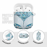 New Zealand Manta Ray Tattoo AirPods Case Aotearoa Maori Haehae Paua Shell LT14 - Polynesian Pride