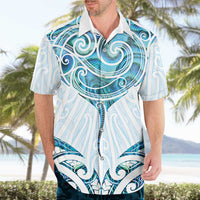 New Zealand Manta Ray Tattoo Hawaiian Shirt Aotearoa Maori Haehae Paua Shell LT14 - Polynesian Pride