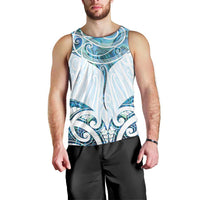 New Zealand Manta Ray Tattoo Men Tank Top Aotearoa Maori Haehae Paua Shell LT14 - Polynesian Pride