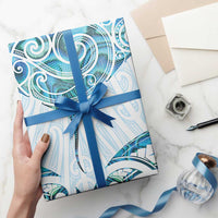 New Zealand Manta Ray Tattoo Wrapping Paper Aotearoa Maori Haehae Paua Shell - Polynesian Pride