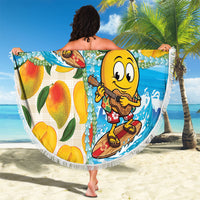 Aloha Hawaii Summer Beach Blanket Hawaiian Lei Surfing Mango Palaka Motifs