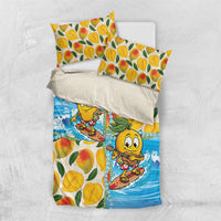 Aloha Hawaii Summer Bedding Set Hawaiian Lei Surfing Mango Palaka Motifs