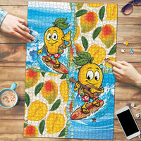 Aloha Hawaii Summer Puzzle Hawaiian Lei Surfing Mango Palaka Motifs