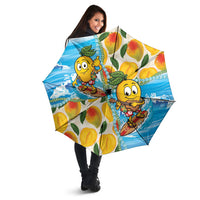 Aloha Hawaii Summer Umbrella Hawaiian Lei Surfing Mango Palaka Motifs