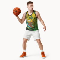 Hawaii Surfing Mango Basketball Jersey Manako Polynesian Fish Hook LT14 - Polynesian Pride