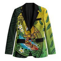 Hawaii Surfing Mango Blazer Manako Polynesian Fish Hook