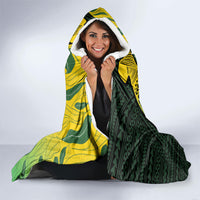 Hawaii Surfing Mango Hooded Blanket Manako Polynesian Fish Hook
