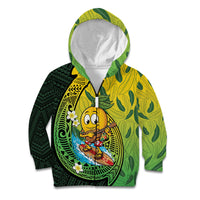 Hawaii Surfing Mango Kid Hoodie Manako Polynesian Fish Hook