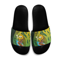 Hawaii Surfing Mango Slide Sandals Manako Polynesian Fish Hook