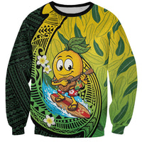 Hawaii Surfing Mango Sweatshirt Manako Polynesian Fish Hook