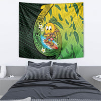 Hawaii Surfing Mango Tapestry Manako Polynesian Fish Hook