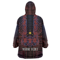 Filipino Barong Tagalog Inspired Personalised Wearable Blanket Hoodie Mabuhay Philippines Festival Polynesian Pattern LT14 - Polynesian Pride
