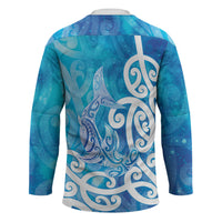 Hammerhead Shark Tattoo New Zealand Hockey Jersey Maori Galaxy Mangopare Pattern LT14 - Polynesian Pride