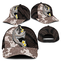 Brown and Black Hawaii Shark Tattoo Classic Cap Puakenikeni Lei Plumeria Polynesian Pattern LT14 - Polynesian Pride
