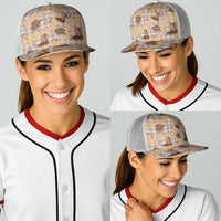 Khaki Palaka Hawaii Cowboy Baseball Net Cap Puakenikeni Lei Paniolo Papale Seamless Vibes LT14 - Polynesian Pride