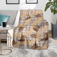 Khaki Palaka Hawaii Cowboy Blanket Puakenikeni Lei Paniolo Papale Seamless Vibes - Polynesian Pride