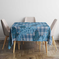 Cyan Palaka Hawaii Cowboy Tablecloth Puakenikeni Lei Paniolo Papale Seamless Vibes - Polynesian Pride