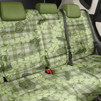 Lime Palaka Hawaii Cowboy Back Car Seat Cover Puakenikeni Lei Paniolo Papale Seamless Vibes - Polynesian Pride