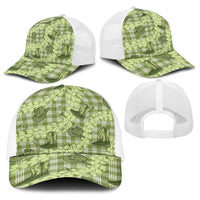 Lime Palaka Hawaii Cowboy Baseball Net Cap Puakenikeni Lei Paniolo Papale Seamless Vibes LT14 - Polynesian Pride