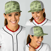 Lime Palaka Hawaii Cowboy Baseball Net Cap Puakenikeni Lei Paniolo Papale Seamless Vibes LT14 - Polynesian Pride