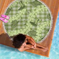 Lime Palaka Hawaii Cowboy Beach Blanket Puakenikeni Lei Paniolo Papale Seamless Vibes - Polynesian Pride