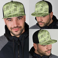 Lime Palaka Hawaii Cowboy Mesh Trucker Cap Puakenikeni Lei Paniolo Papale Seamless Vibes LT14 - Polynesian Pride