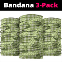 Lime Palaka Hawaii Cowboy Neck Gaiter Puakenikeni Lei Paniolo Papale Seamless Vibes - Polynesian Pride