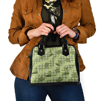 Lime Palaka Hawaii Cowboy Shoulder Handbag Puakenikeni Lei Paniolo Papale Seamless Vibes - Polynesian Pride