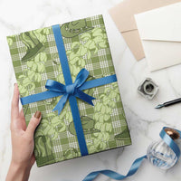 Lime Palaka Hawaii Cowboy Wrapping Paper Puakenikeni Lei Paniolo Papale Seamless Vibes LT14 - Polynesian Pride