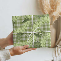 Lime Palaka Hawaii Cowboy Wrapping Paper Puakenikeni Lei Paniolo Papale Seamless Vibes LT14 - Polynesian Pride