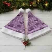 Purple Palaka Hawaii Cowboy Christmas Santa Hat Puakenikeni Lei Paniolo Papale Seamless Vibes - Polynesian Pride