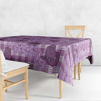 Purple Palaka Hawaii Cowboy Tablecloth Puakenikeni Lei Paniolo Papale Seamless Vibes LT14 - Polynesian Pride
