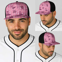 Pink Palaka Hawaii Cowboy Baseball Net Cap Puakenikeni Lei Paniolo Papale Seamless Vibes LT14 - Polynesian Pride