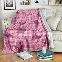 Pink Palaka Hawaii Cowboy Blanket Puakenikeni Lei Paniolo Papale Seamless Vibes - Polynesian Pride