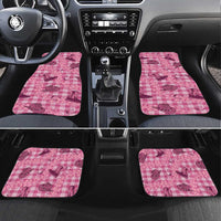 Pink Palaka Hawaii Cowboy Car Mats Puakenikeni Lei Paniolo Papale Seamless Vibes - Polynesian Pride