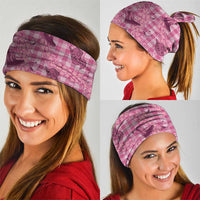 Pink Palaka Hawaii Cowboy Neck Gaiter Puakenikeni Lei Paniolo Papale Seamless Vibes LT14 - Polynesian Pride