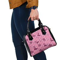 Pink Palaka Hawaii Cowboy Shoulder Handbag Puakenikeni Lei Paniolo Papale Seamless Vibes - Polynesian Pride