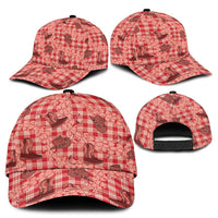Red Palaka Hawaii Cowboy Classic Cap Puakenikeni Lei Paniolo Papale Seamless Vibes LT14 - Polynesian Pride