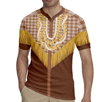 Aloha Hawaii Cowboy Custome Rugby Jersey Puakenikeni Lei Palaka Tassel Style LT14 - Polynesian Pride
