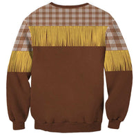 Aloha Hawaii Cowboy Custome Sweatshirt Puakenikeni Lei Palaka Tassel Style LT14 - Polynesian Pride