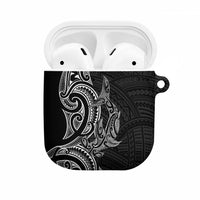 New Zealand Hammerhead Shark AirPods Case Maori Haehae Mangopare Black - Polynesian Pride